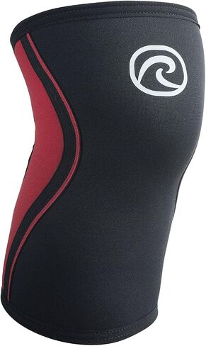 Rehband Knee Sleeve 3mm Neoprene, Lightweight Knee Brace for Endurance and Ball Sports, Unisex Compression Starter Knee-Sleeves, Breathable Running Knee Support, Colour:Black - 1 Pair, Size:Large in Saudi Arabia