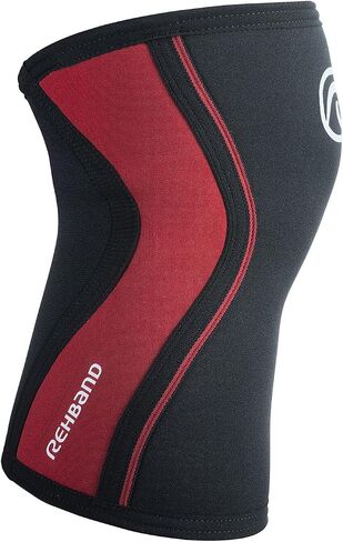 Rehband Knee Sleeve 3mm Neoprene, Lightweight Knee Brace for Endurance and Ball Sports, Unisex Compression Starter Knee-Sleeves, Breathable Running Knee Support, Colour:Black - 1 Pair, Size:Large in Saudi Arabia