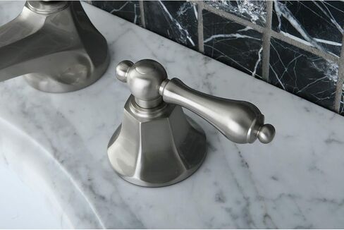 Kingston Brass KS4467AL 8 in. Widespread Bathroom Faucet, Brushed Brass in Saudi Arabia