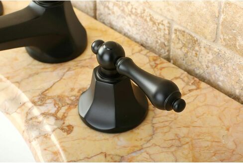Kingston Brass KS4467AL 8 in. Widespread Bathroom Faucet, Brushed Brass in Saudi Arabia