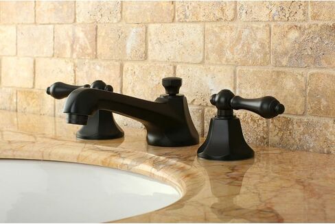 Kingston Brass KS4467AL 8 in. Widespread Bathroom Faucet, Brushed Brass in Saudi Arabia
