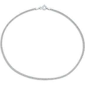 Bling Jewelry Simple Thin Strong Singapore, Diamond-Cut Figaro, Rope Chain Anklet Ankle Bracelet For Women Teen 14K Yellow Gold Plated .925 Sterling Silver 9,10 Inch Made In Italy