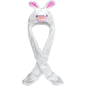 Winter Headwear Plush Toques One Size Animal Theme - Long Scarf & Mittens
