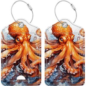 2 Pcs Luggage Tag for Suitcase, Beautiful Black Girl Unique Leather Suitcase Tags with Full Privacy Cover Stainless Steel Loop for Women Men Travel Baggage Bag Backpack