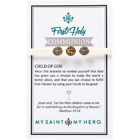First Communion Blessing Bracelet - White
