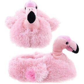 WISHPETS Adult Medium Pink Flamingo Slippers