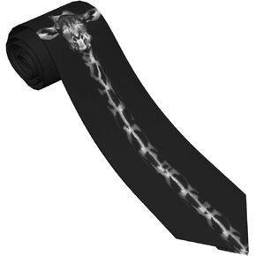Giraffes Tie for Men Funny Neckties Fashion Gentleman Soft Comfortable Durable Ties for Wedding Party Holiday - One Size in Saudi Arabia