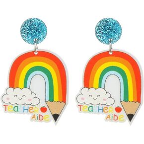 Teacher Earrings Teacher Gifts For Women Back To School Teacher Gift Pencil Earrings Hypoallergenic Drop Dangle Earrings Jewelry Gifts