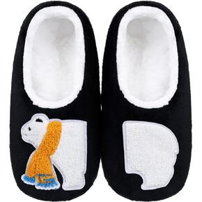 Animal Slipper Socks for Women with Grippers Winter Warm Soft Funny Cute Slippers Non Slip Fleece Lining Indoor Fuzzy Socks Gifts Slippers
