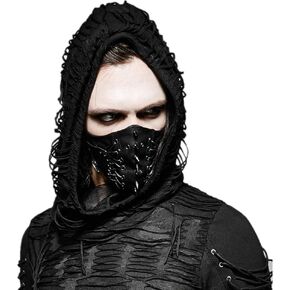 قناع بانك للرجال من PUNK RAVE، ملابس الشارع، الهيب هوب روك، دراجة نارية، شخصية رائعة، قناع الهالوين