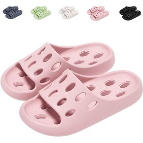 Shower Shoes for Women Men, Premium Quick Drying Shower Slippers Non-Slip Pool Beach Comfortable Lightweight House Slippers with Drain Holes