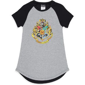 Harry Potter Girls' Wizarding World Hogwarts Crest Sleep Pajama Shirt Nightgown