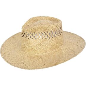 Peter Grimm Unisex Adult Sun Hat with 4" Natti Resort Packable Summer Raffia Straw Western Cowboy, Brim, One Size in Kuwait