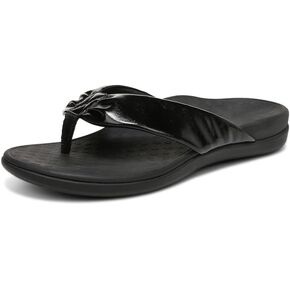 Vionic Women's Tide Melo Toe-Post Sandal- Supportive Flip Flop Slides That Includes an Orthotic Insole and Cushioned Outsole for Arch Support, Medium Width, Sizes 5-12