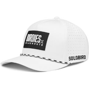 Golf Hat for Men - Golf Snapback - Fun Hat for Golfing - Funny Golf Hat for Men and Women - Birdies and Blackouts Blue