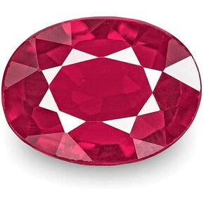 LMDPRAJAPATIS Ruby Gemstone Lab Certified Natural Top Quality 100% Real Oval Ruby Loose Stone 3.5 Ct