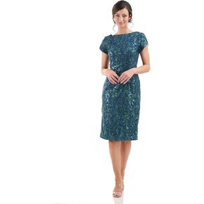 JS Collections Women's Fiona Knee Length Dress in Kuwait