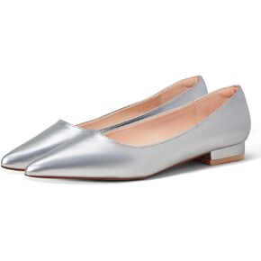 Elisabet Tang Women's Flats Shoes Pointed Toe Casual Chunky Flats Slip on Comfortable Dress Flats Shoes for Lady