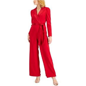 Adrianna Papell womens Knit Crepe Tuxedo JumpsuitJumpsuit