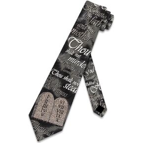 Steven Harris Religion Ties Mens Ten Commandments Necktie Bible Tie Church Neckties