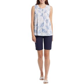 Tribal womens Flatten It Pull on Short W/Snap Slit Shorts in Kuwait