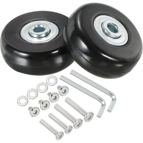 PATIKIL Replacement Luggage Suitcase Wheels Repair Kit, 40mmx18mm Wear-Resistant & Mute Swivel Caster Wheels