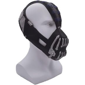 Bane Mask Adult The Dark Knight Rises Bane Mask Mens Helmet Halloween Cosplay Props Black X-Large
