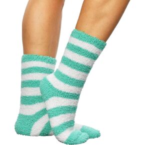 Premium Soft Warm Microfiber Fuzzy Socks, Striped