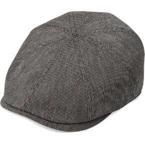 Newsboy Cap for Men, Flat Cap, Ivy Hat, Mens Caps, Gatsby Hat 100% Cotton Newsboy