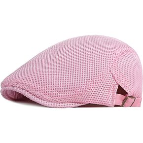 Design Life Bar Men Breathable Mesh Summer Hat Newsboy Beret Flat Cap