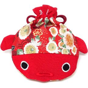 Honbay 6.7x5.9inch Cute Japanese Style Goldfish Drawstring Bag Gift Bag Cosmetic Bag Jewelry Pouch Coin Purse