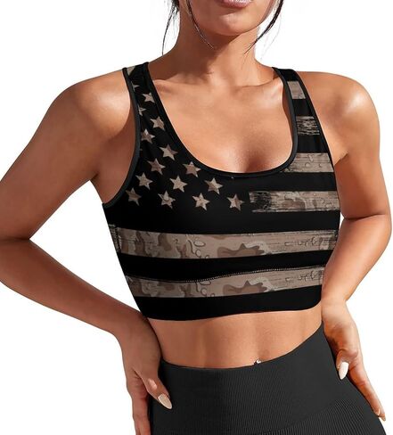Sports Bras for Women with Removable Pads Yoga Crop Tank Tops Fitness Exercise Workout Running Top in Saudi Arabia