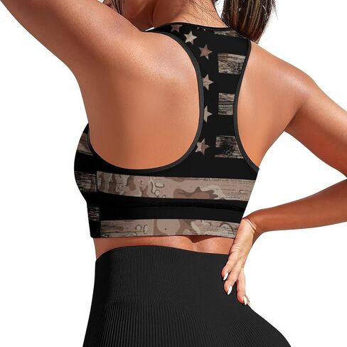 Sports Bras for Women with Removable Pads Yoga Crop Tank Tops Fitness Exercise Workout Running Top in Saudi Arabia