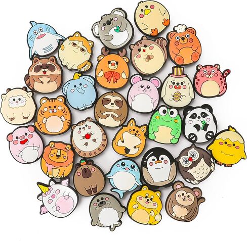 Friaphy 31 PSC Cute Cartoon Animal Cave Buckle for Shoe Charms, Hand Bracelets and Wristbands for Kids and Girls in Saudi Arabia