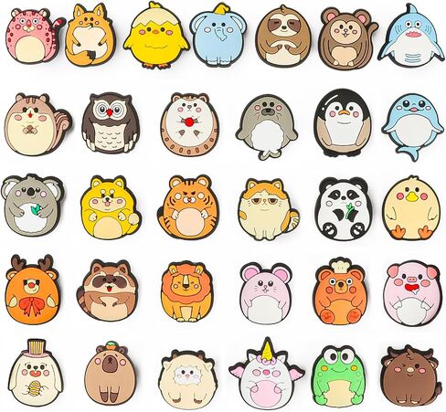 Friaphy 31 PSC Cute Cartoon Animal Cave Buckle for Shoe Charms, Hand Bracelets and Wristbands for Kids and Girls in Saudi Arabia