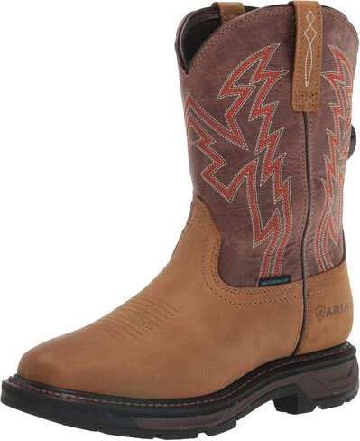 Ariat Mens WorkHog XT BOA Waterproof Work Boot Aged Bark/Brown 15 Wide in Saudi Arabia