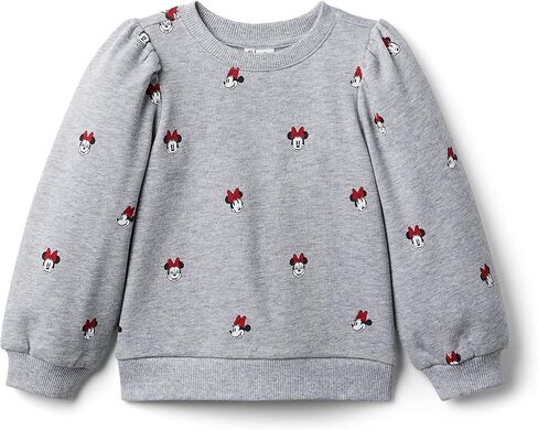 Janie and Jack Girl's Minnie Mouse Sweatshirt (Toddler/Little Kids/Big Kids) in Saudi Arabia