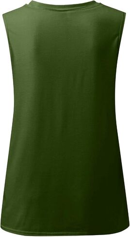 Fronage Women's Rhinestone Skull Tank Tops Loose Graphic V Neck Sleeveless Tee Shirt in Saudi Arabia
