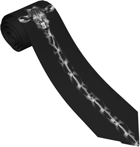 Giraffes Tie for Men Funny Neckties Fashion Gentleman Soft Comfortable Durable Ties for Wedding Party Holiday - One Size in Saudi Arabia