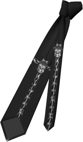 Giraffes Tie for Men Funny Neckties Fashion Gentleman Soft Comfortable Durable Ties for Wedding Party Holiday - One Size in Saudi Arabia