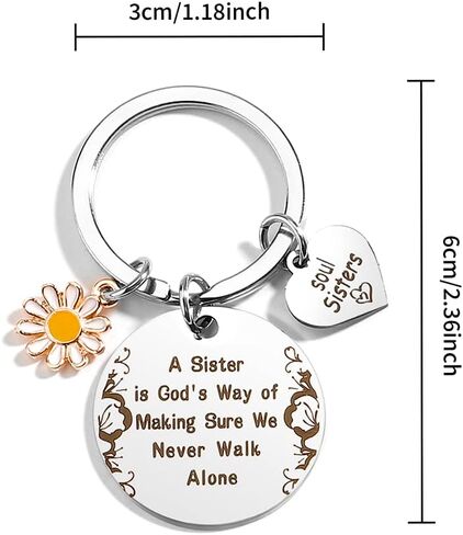 Easter Basket Stuffers Easter Gifts Sisters Gifts From Sister Keychain Sister Birthday Gifts For Sisters From Sisters Adult Sister Gift Best Sister Ever Gifts Sister Birthday Gift Funny Sister Gifts in Kuwait