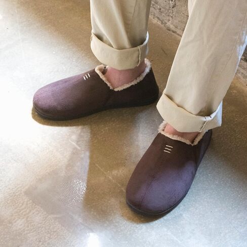 isotoner Men's Recycled Microsuede Nigel Eco Slippers with Advanced Memory Foam and Berber Lining in Saudi Arabia