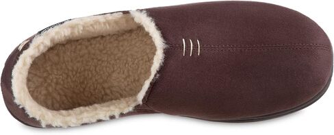 isotoner Men's Recycled Microsuede Nigel Eco Slippers with Advanced Memory Foam and Berber Lining in Saudi Arabia