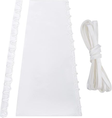 Wedding Dress Zipper Replacement Adjustable Satin Corset Back Kit Lace up for Prom Dress Gown Corset Back Replacement Set, White in Saudi Arabia