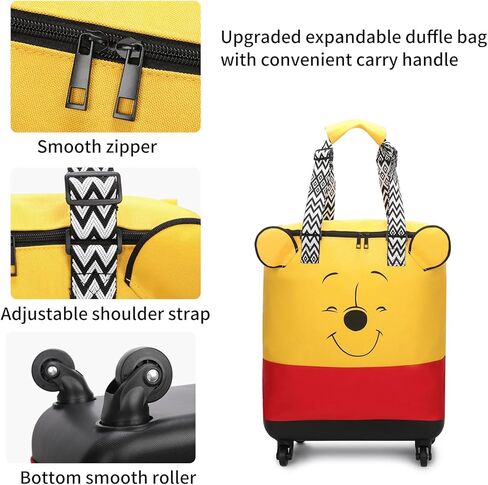 حقيبة امتعة قابلة للطي، حقيبة سفر قابلة للطي، حقيبة سفر دفل للرجال والنساء، حقيبة حمل خفيفة الوزن (دب)، دب in Kuwait