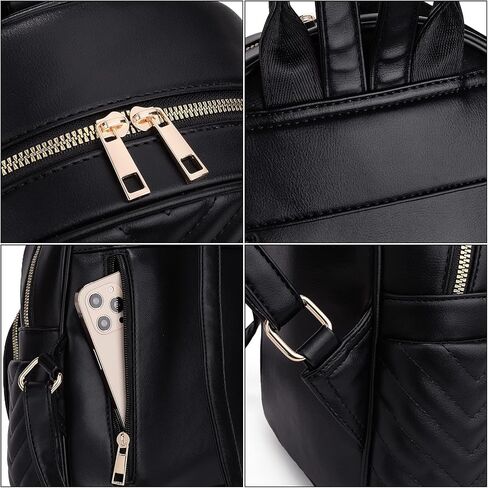 يو تي او حقيبة ظهر للنساء من الجلد النباتي المبطن حقيبة كتف للسفر حقيبة كتف عصرية للسيدات in Kuwait