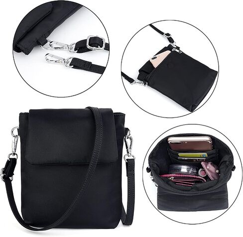 UTO Women Backpack Purse Oxford Waterproof Cloth Nylon Ladies Rucksack Detachable Crossbody Shoulder Bag E Purple in Saudi Arabia