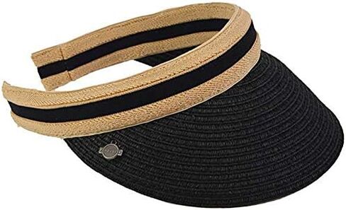 Women Men Straw Sun Visors Hat UV Beach Golf Summer Cap in Saudi Arabia