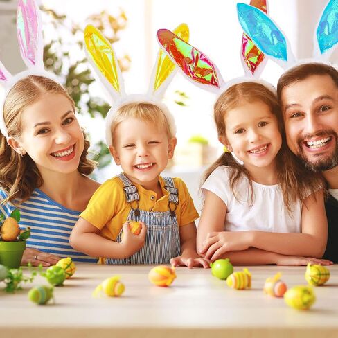 14 Pack Easter Bunny Ears Headband Plush Easter Rabbit Ears Cute Plush Rabbit Headband for Kids Girls Adults Bunny Cosplay Costume Accessories in Saudi Arabia