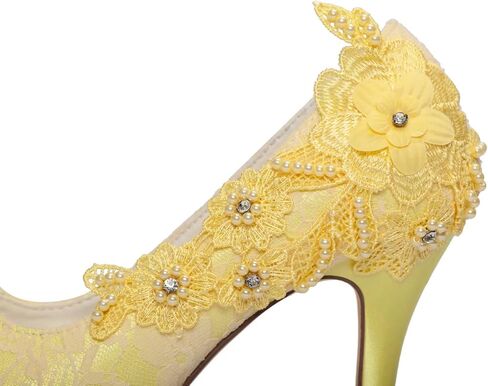 Bridal Shoes Lace Wedding Shoes Lace Peep Toe High Heel Bridal Shoes in Saudi Arabia